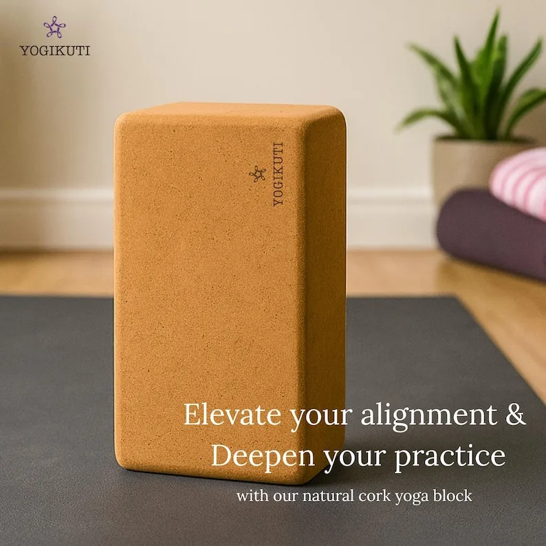 Iyengar cork yoga block image 2
