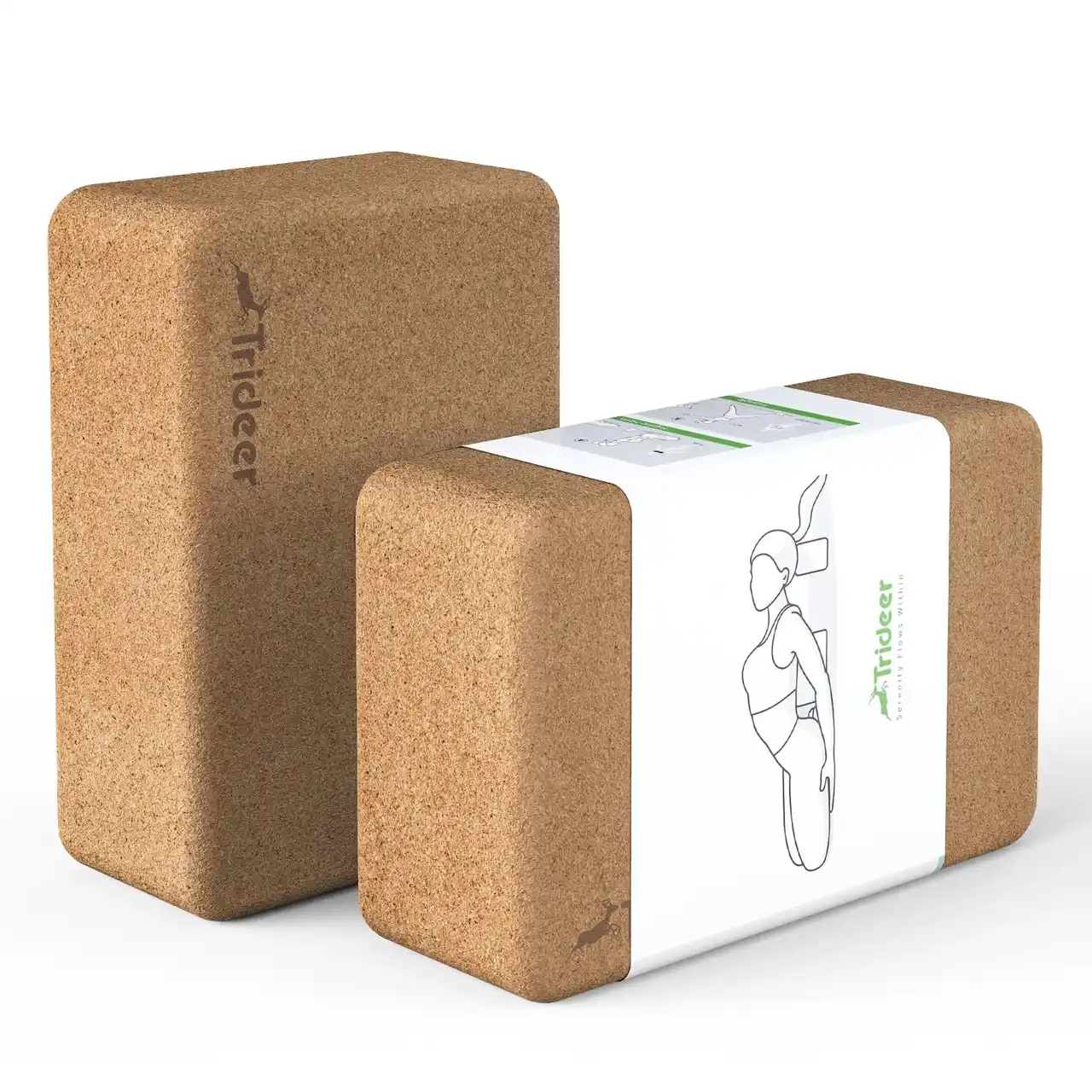 Trideer yoga block cork
